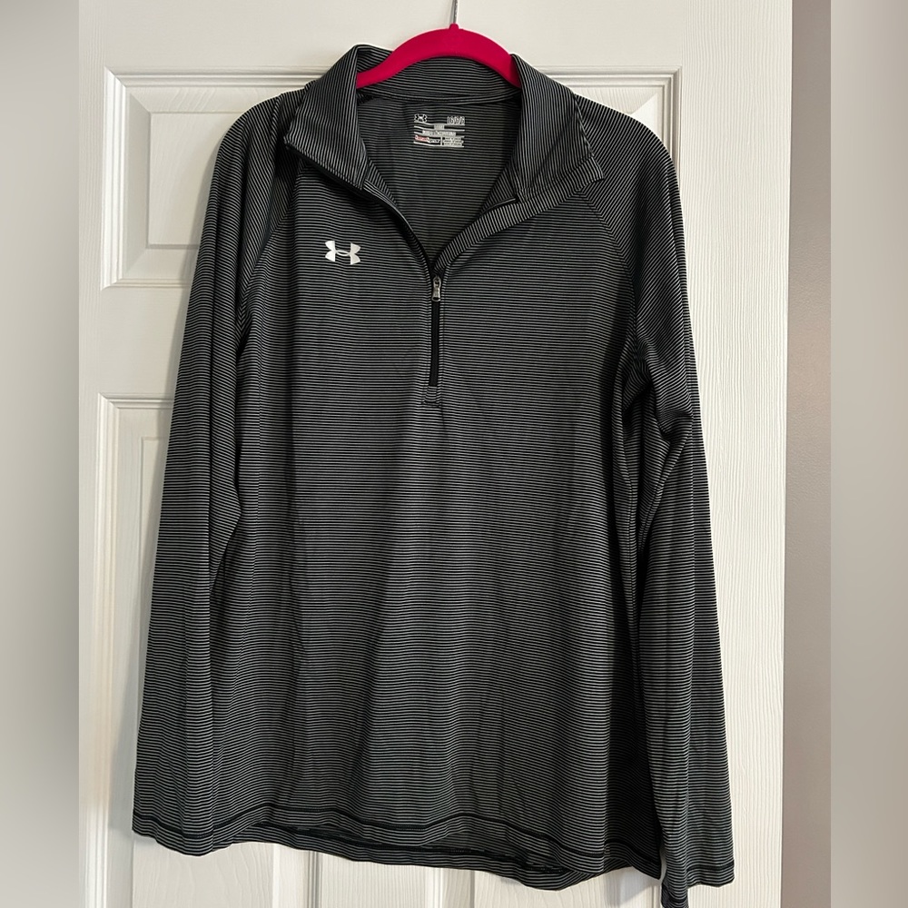 Under Armour Microstripe 1/4 Zip Pullover Top
